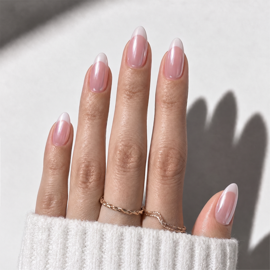 Chrome French - Medium Almond