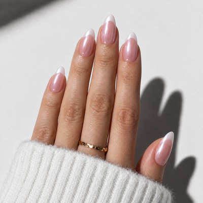 Chrome French - Medium Almond