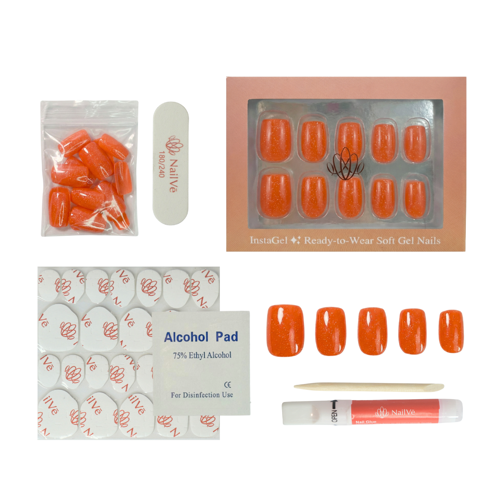 Papaya Glow - Short Square