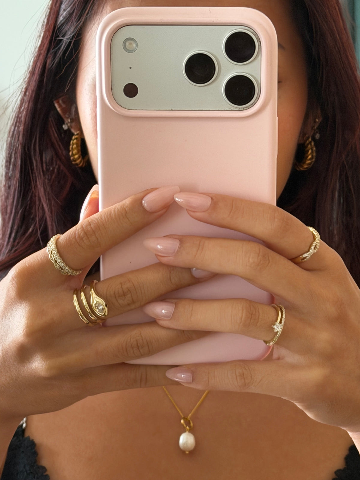 Hand holding a NailVē InstaGel box in Paris