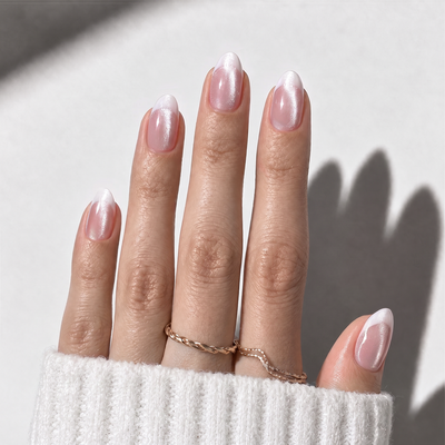 Cat Eye French - Short Almond