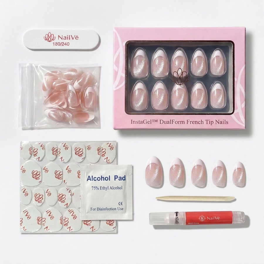 Cat Eye French - Short Almond