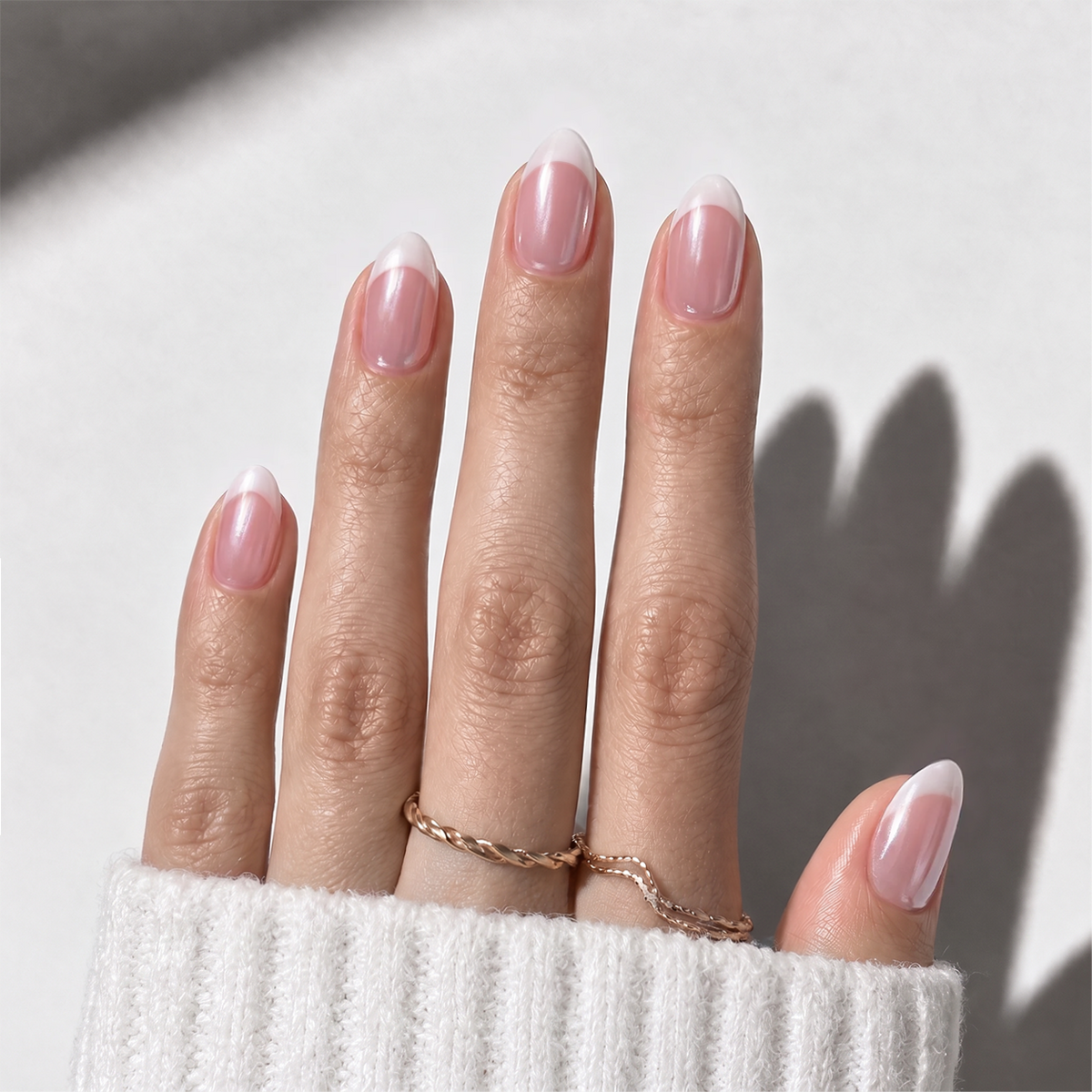 Chrome French - Short Almond