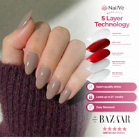 Mauve - Medium Almond
