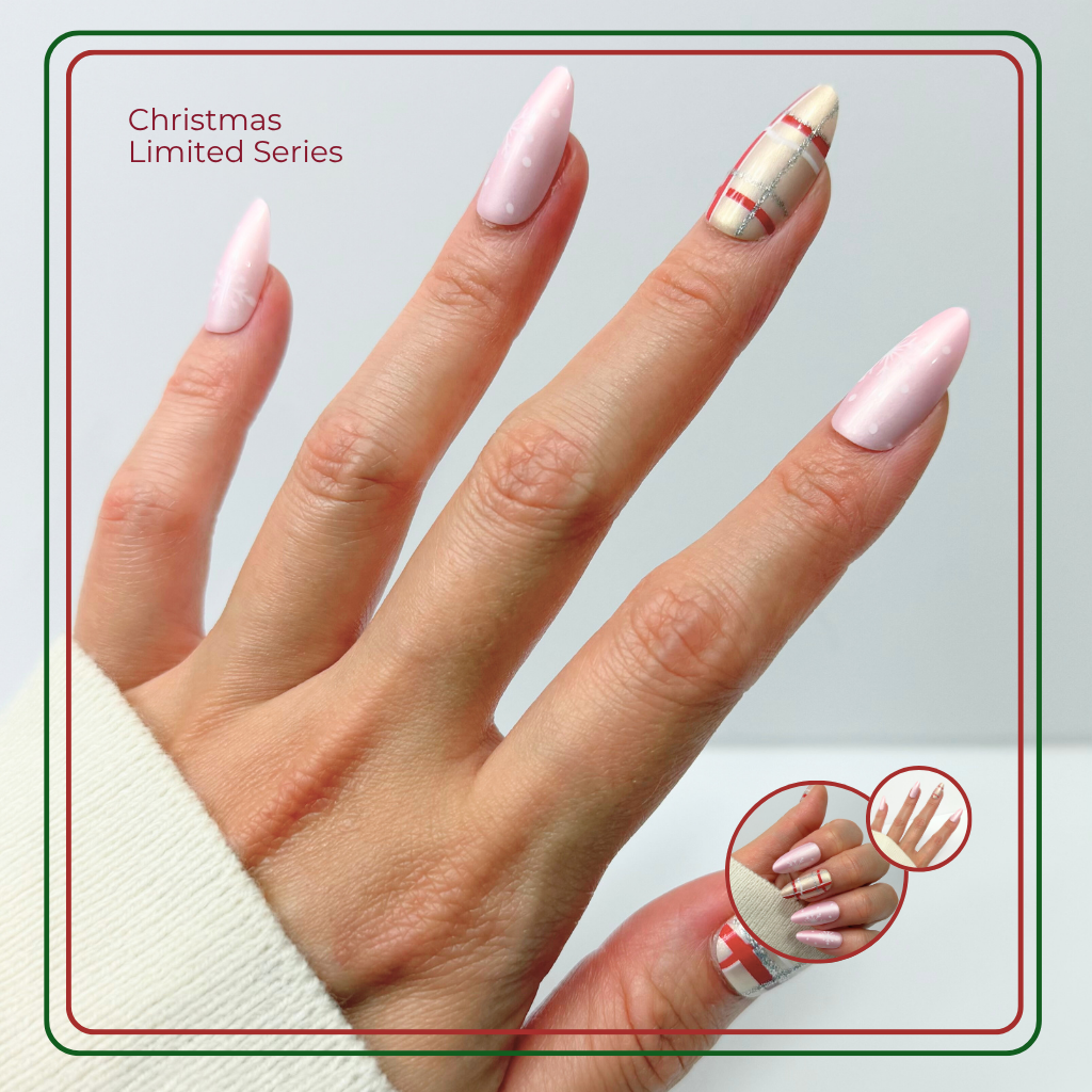 Blushing Plaid - Almond