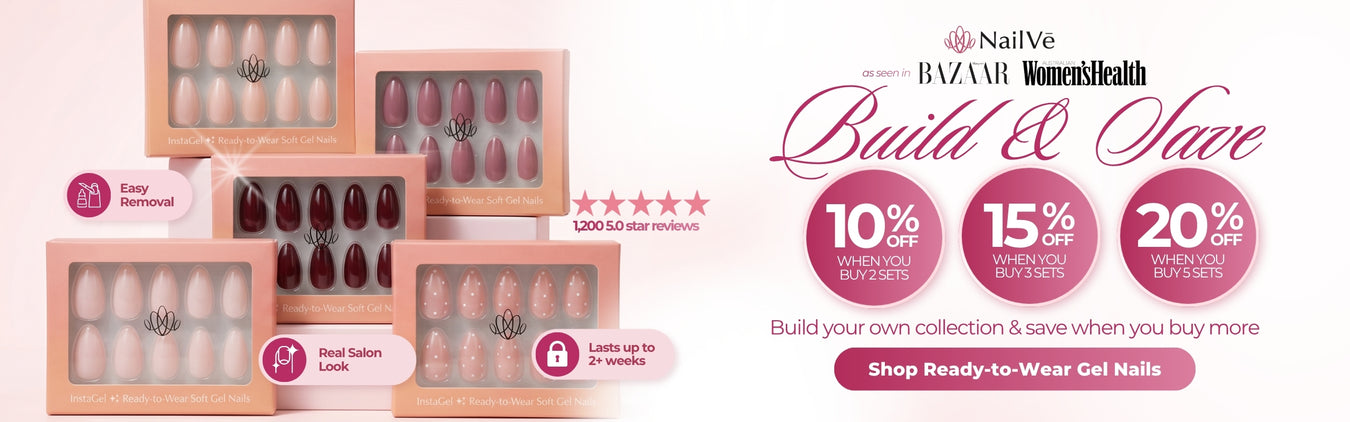 NailVē | InstaGel™ Ready-To-Wear Soft Gel Nails — Salon Results in Minutes banner